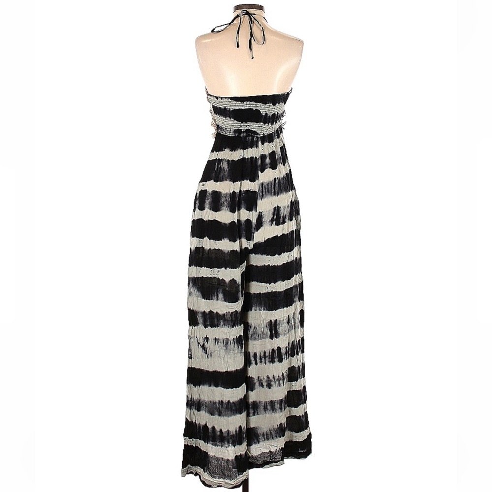 RARE Free People Macrame Kaleidoscope Jumpsuit Tie Dye Striped Romper Onepiece - Picture 5 of 5